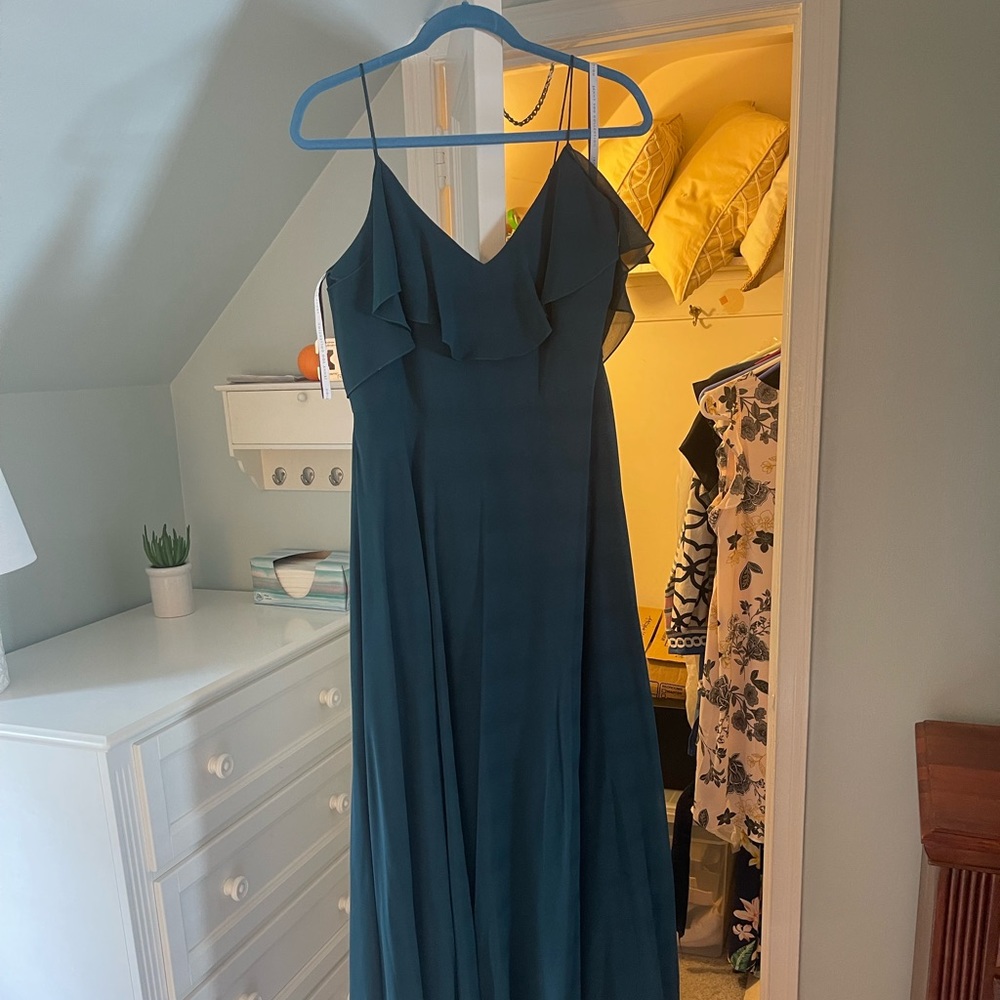 Caspian Sea Luxe Chiffon 1785-Mila Dress Size 14